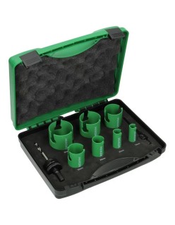 Hikoki kit 7 sierras de copa hidráulicas multimat x