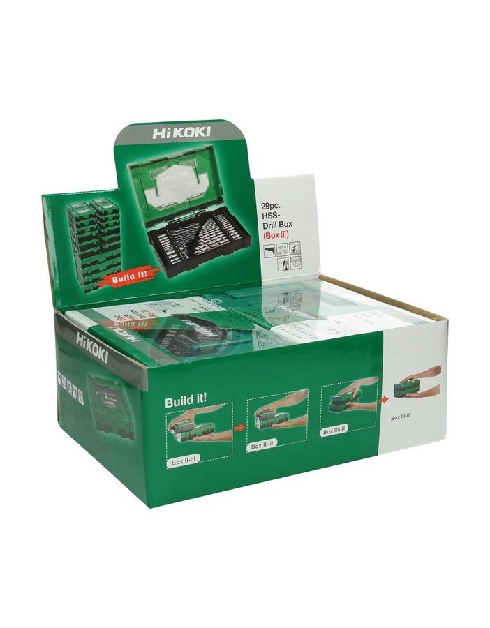 Kit de brocas Hikoki + avellanador apilable 29 art