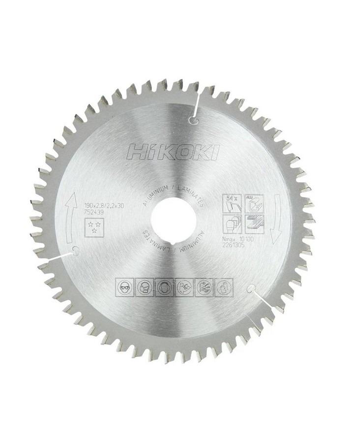 Hikoki lama x alu d. 190 54d spessore 2,8