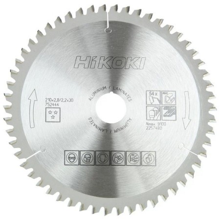 Lame Hikoki x alu d. 210 54d épaisseur 2.8