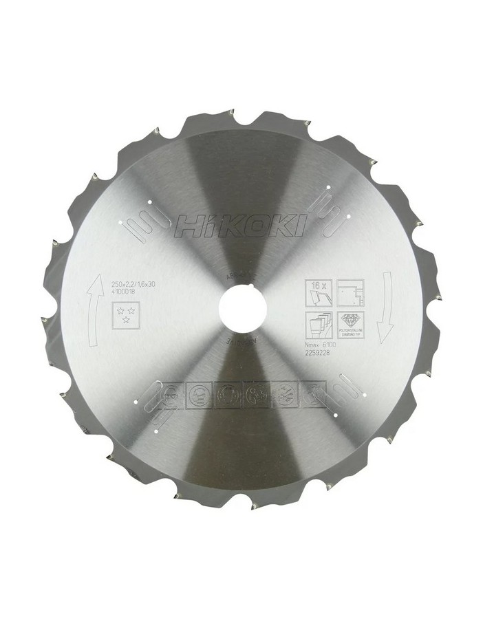 Hikoki blade x fibrocem d.250 16d thickness 2.2
