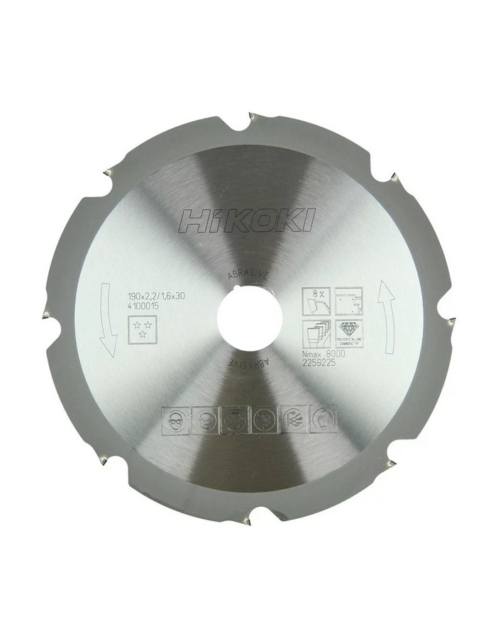 Hikoki-Klinge x Fibrocem. D.190 8D Dicke 2,2