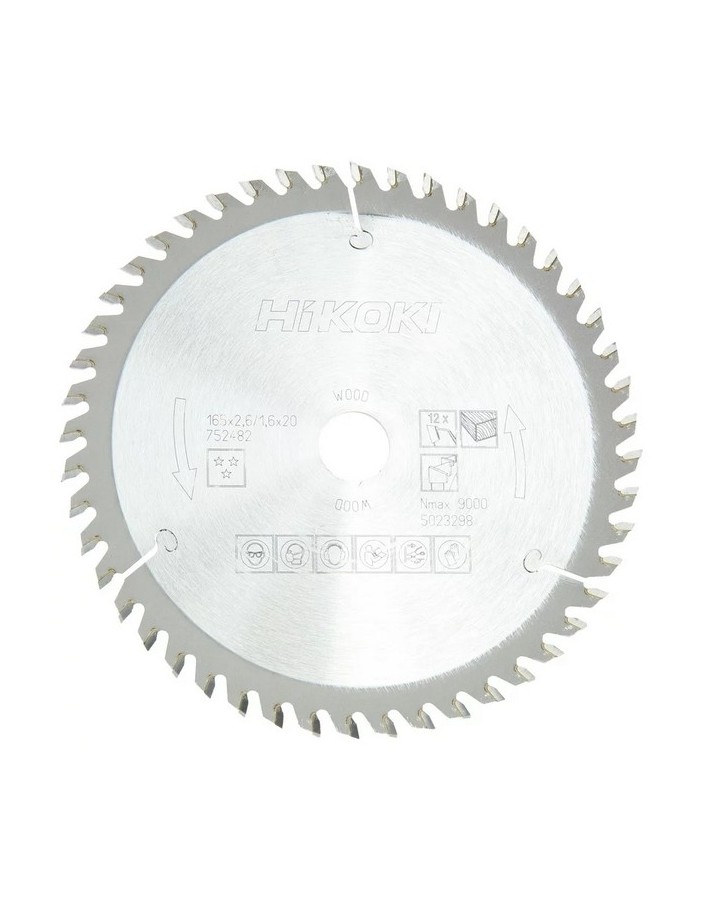 Hoja Hikoki x madera d.165 48d espesor 2.6