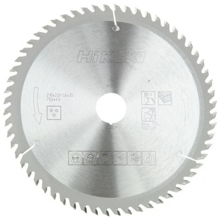 Lame Hikoki x bois d.210 60d épaisseur 2.6