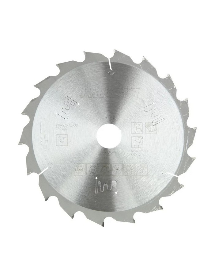 Hoja Hikoki x madera d.216 18d espesor 2.6