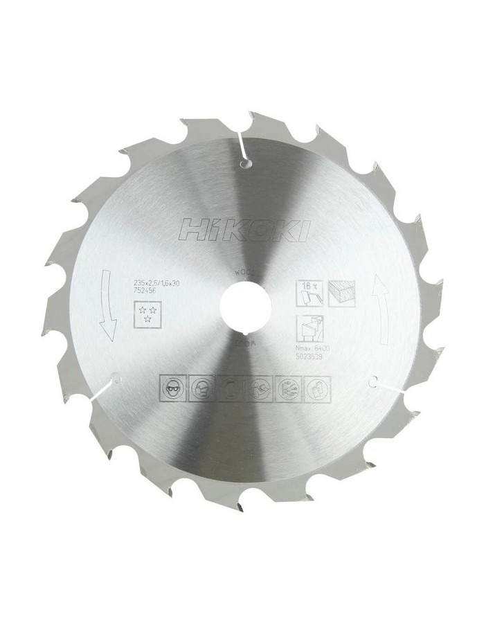 Hikoki lama x legno d.235 18d spessore 2,6