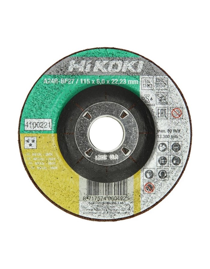 Hikoki grinding wheel x metal d.115x6mm