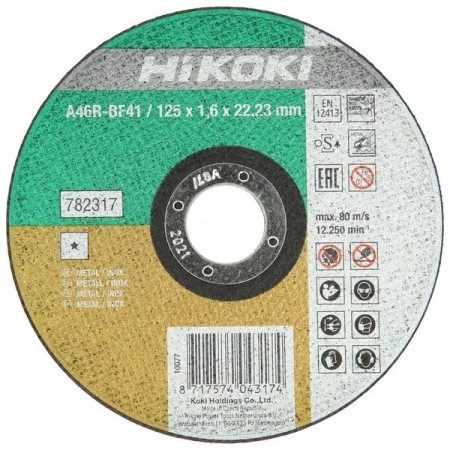 Disque à tronçonner Hikoki x acier inoxydable d.125x1,6mm