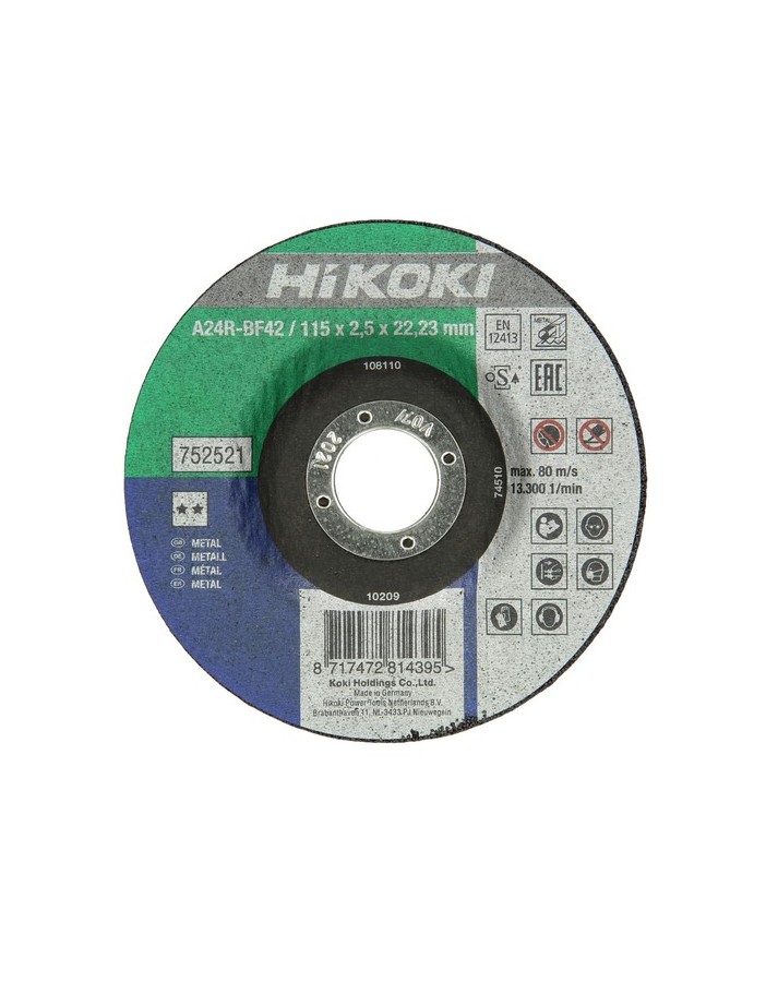 Disco de corte Hikoki x metal d.230x3mm
