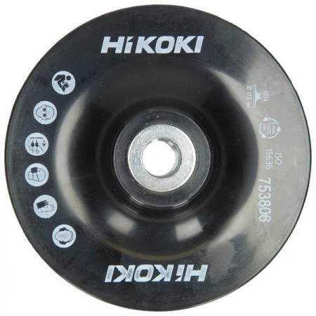 Almohadilla de lijado Hikoki d.180mm m14 alta elasticidad