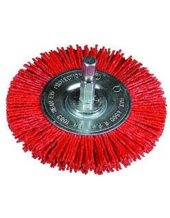 Hikoki spazzola circolare nylon red d.75mm hex 1/4