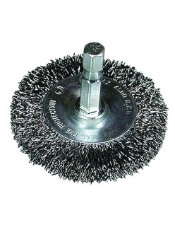 Hikoki brosse circulaire grappes ondulées d.75mm hex 1/4