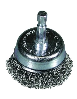 Hikoki spazzola tazza mazzi ondulati d.50mm hex 1/4