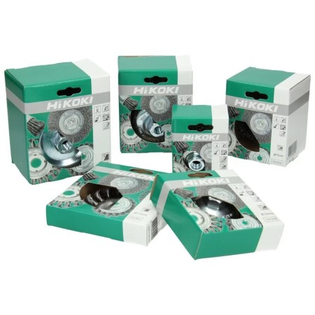 Taza de cepillo Hikoki mazzzi ondulada d.75mm hexagonal 1/4