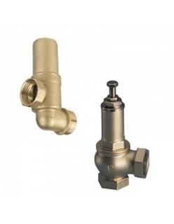 Bocciolone 122 pressure relief valve 90° d. 1"mx1"m