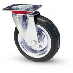 AVO 80 ROUE PIVOTANTE CAOUTCHOUC D. 125X37,5MM