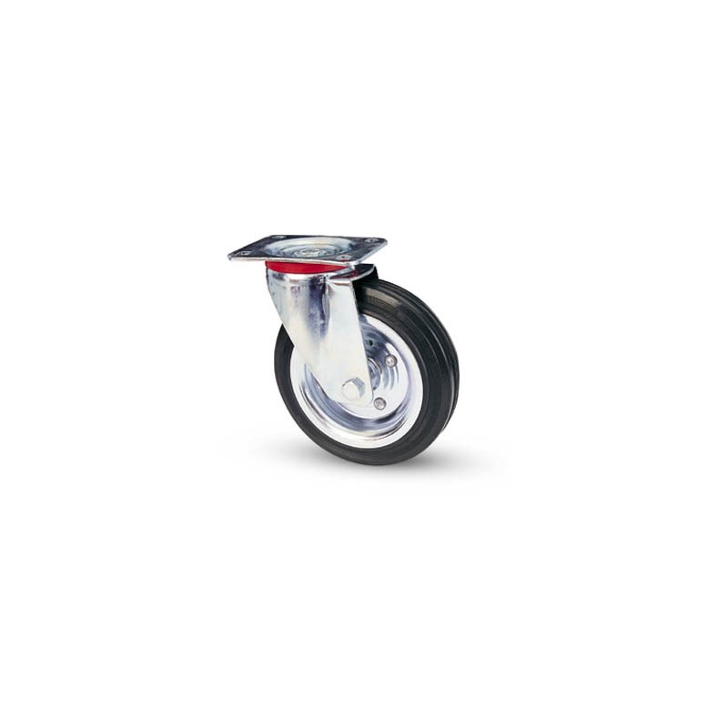 AVO 80 SWIVEL WHEEL RUBBER D. 125X37,5MM