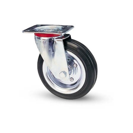 AVO 80 SWIVEL WHEEL RUBBER D. 125X37,5MM