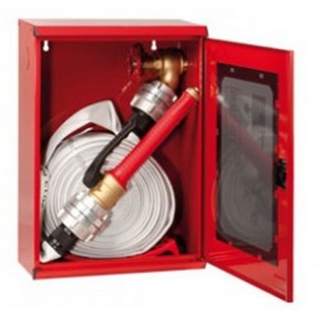 Bocciolone 2/h storz wall-mounted hydrant box DN52 l.20m+longjet d. 13mm