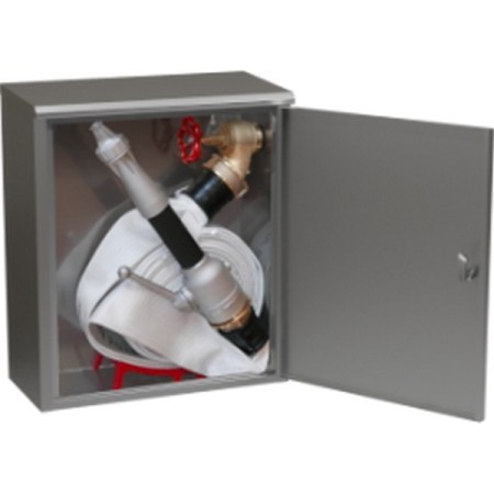 Bocciolone 2/iqx caja hidrante de pared DN45 + manguera l.30m rojo