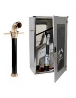 Bocciolone 2/lx underground hydrant box dn70 + hose l.25m bn