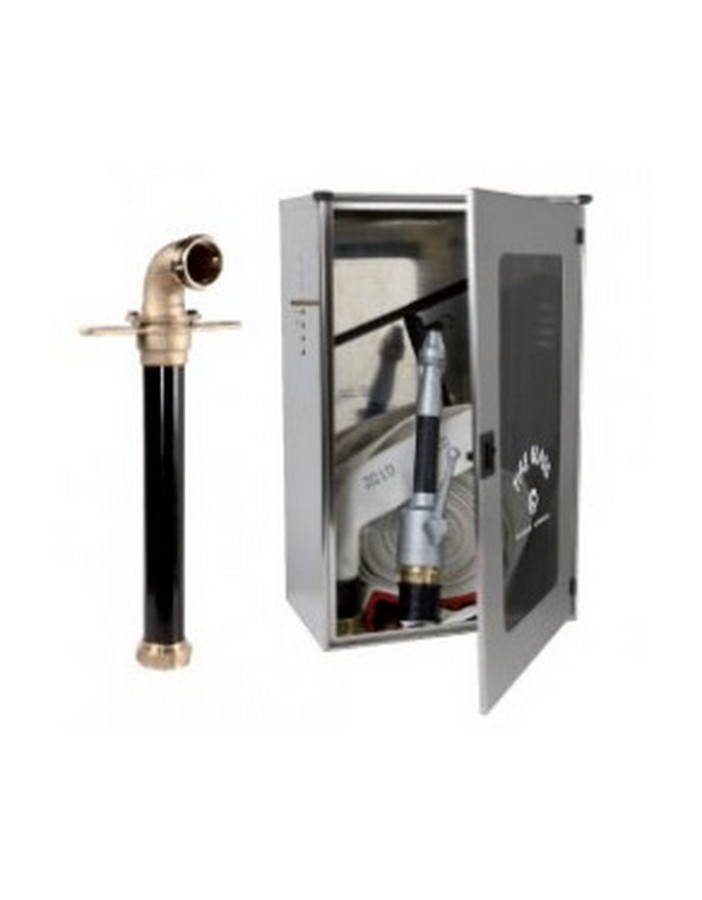 Bocciolone 2/lx underground hydrant box dn70 + hose l.25m bn