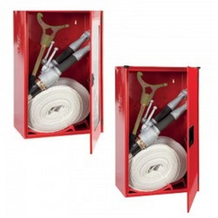 Bocciolona 2/ml hidrante externo sobre el suelo DN70+2 mangueras l.30m+p.full