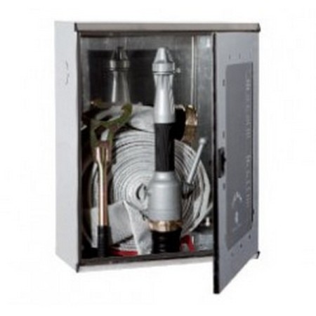 Bocciolone 2/mx external above-ground hydrant box DN70 + hose l.25m bn