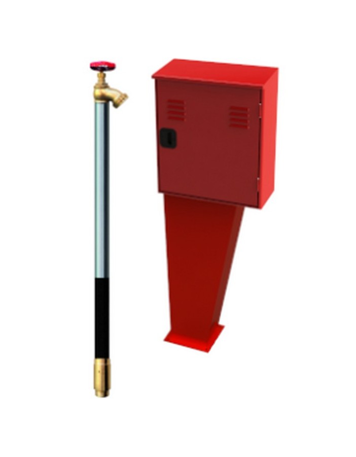 Bocciolone 2/ra Wandhydranten-Kastenhahn + Stehleuchte L.20m + Longjet d. 13