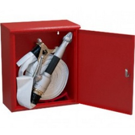 Bocciolone 2/sp external above-ground hydrant box DN70 + hose l.30m white