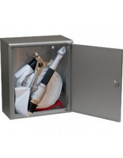 Bocciolone 2/spx externer Aufflur-Hydrantenkasten DN70 + Schlauch l.25m weiß