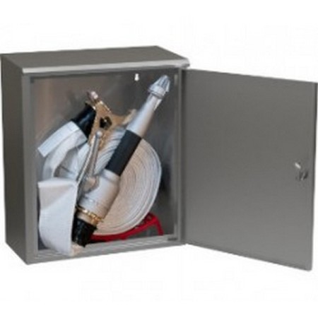 Bocciolone 2/spx cassetta idrante soprasuolo esterna dn70+manichetta l.30m bianco