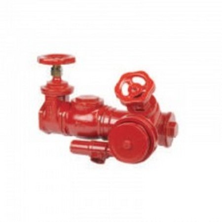 Bocciolone 205/a horizontal delivery pump connection unit + 2 hydrants d. 4"