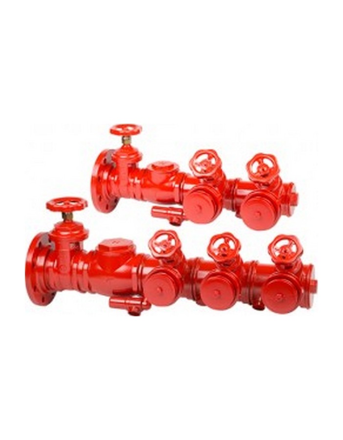 Bocciolone 205/b horizontal delivery pump connection unit + 1 hydrant DN80