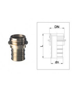 Bocciolone 21 Male threaded steerer "A" UNI804 DN70
