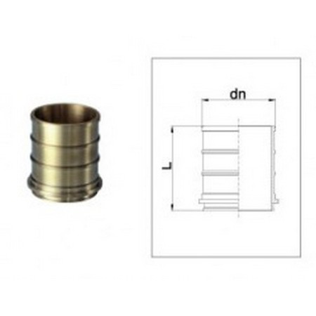 Bocciolone 22 Gabelschaft ohne Gewinde "a" DN70 UNI804