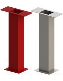 Bocciolone 251/B Lámpara de pie rectangular x Electa Line DN45 rojo