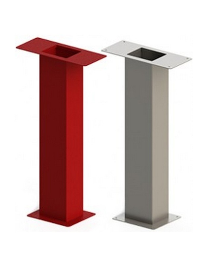 Bocciolone 251/b piantana rettangolare x electa line dn45 rossa