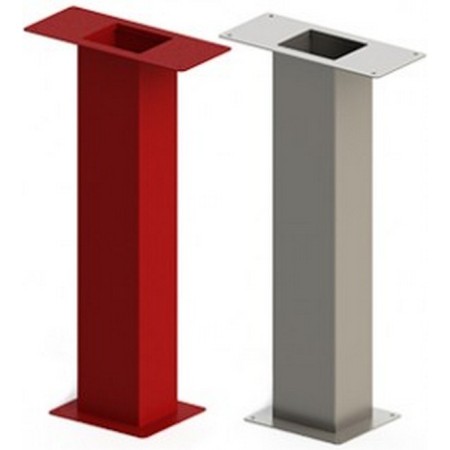 Bocciolone 251/B Rectangular floor lamp x Electa Line DN45 red