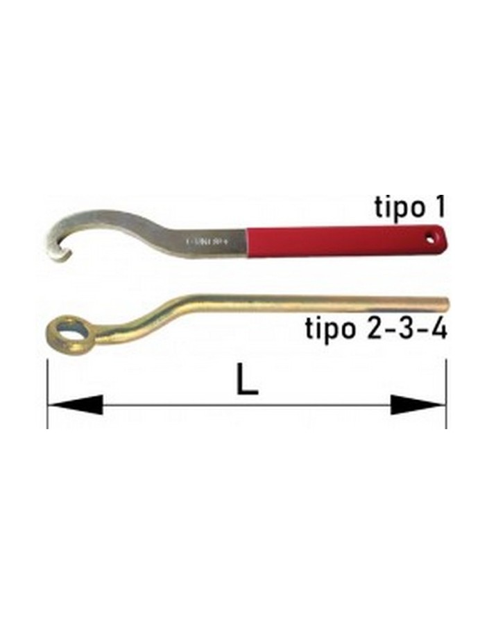 Clé Bocciolone 27 pour raccord type 1 dn 25/45/70