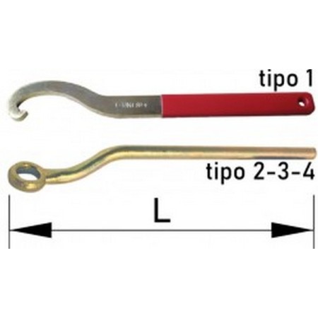 Llave Bocciolone 27 para racor tipo 1 dn 25/45/70