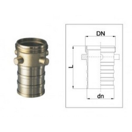 Bocciolone 32 Male Threaded Steerer "B" DN100 UNI804