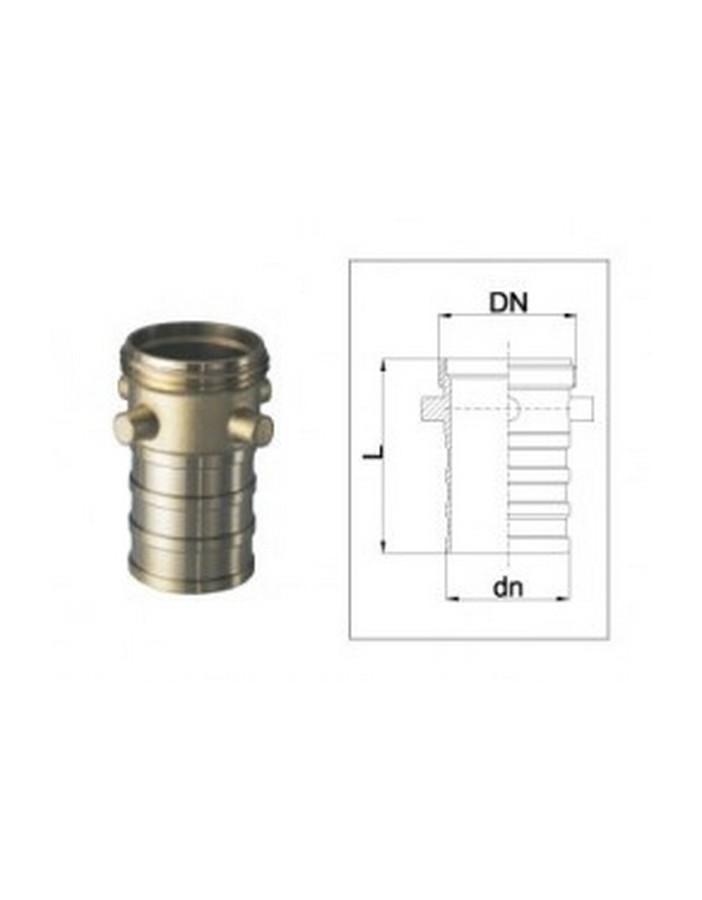 Bocciolone 32 pivot fileté mâle « b » dn80 uni804
