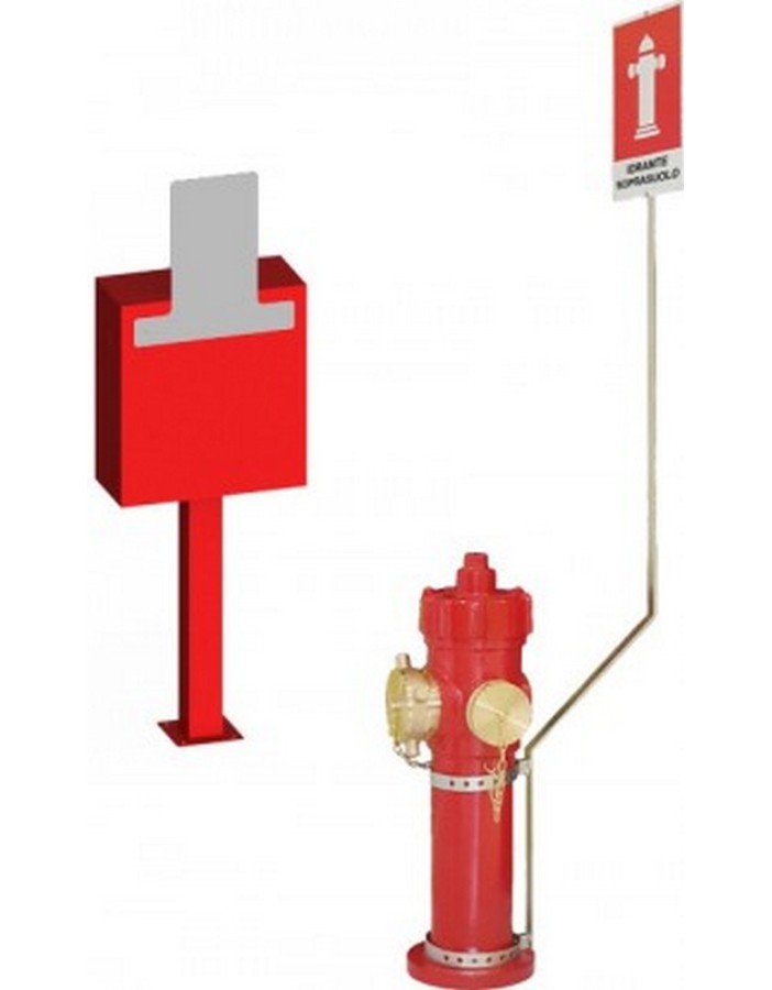 Bocciolone 499 rod x above-ground column w/assembled sign