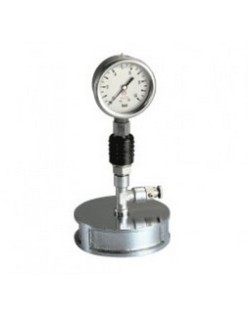 Manomètre en acier inoxydable Bocciolone 632 dn63 0-25bar + connexionrad.d. 1/4"