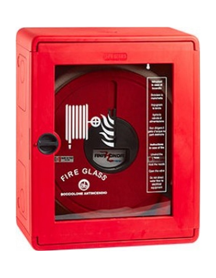 Bocciolone 80/d caja de carrete de manguera de pared DN25 L.15m BN+Sprayjet K28