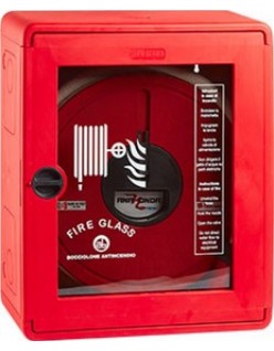 Bocciolone 80/D Wall hose reel box DN25 L.20m BN+Sprayjet K28