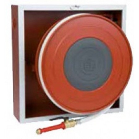 Bocciolone 80/E Caja de enrollador de manguera empotrable DN25 L.30M BN+Sprayjet K28