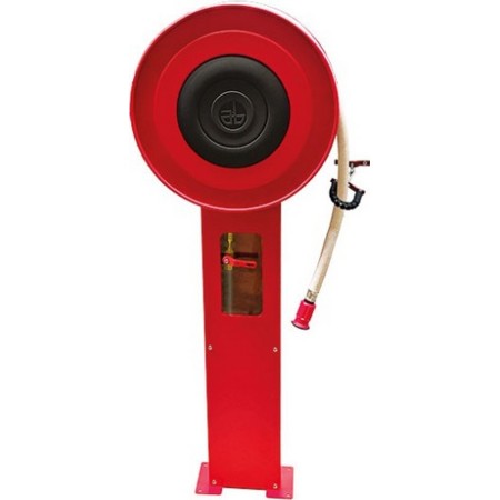 Enrollador de manguera Bocciolone 80/w "autoportante" dn25 l.25m bn+sprayjet