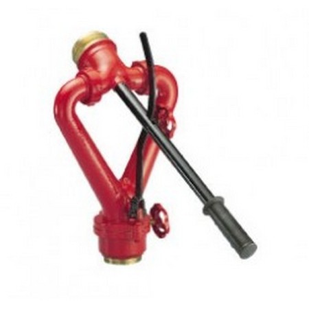 Bocciolone 85 threaded pusher w/gate valve DN70XDN65